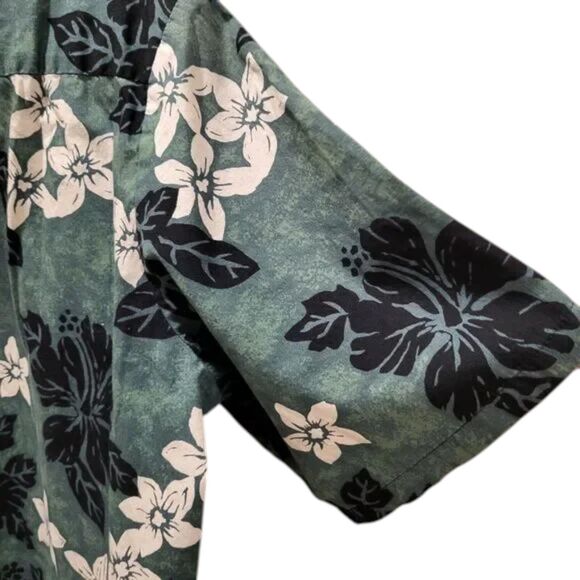 Vintage Island Traditions Men's Large Green Pullover Shirt Hawaii USA Made - Picture 10 of 16